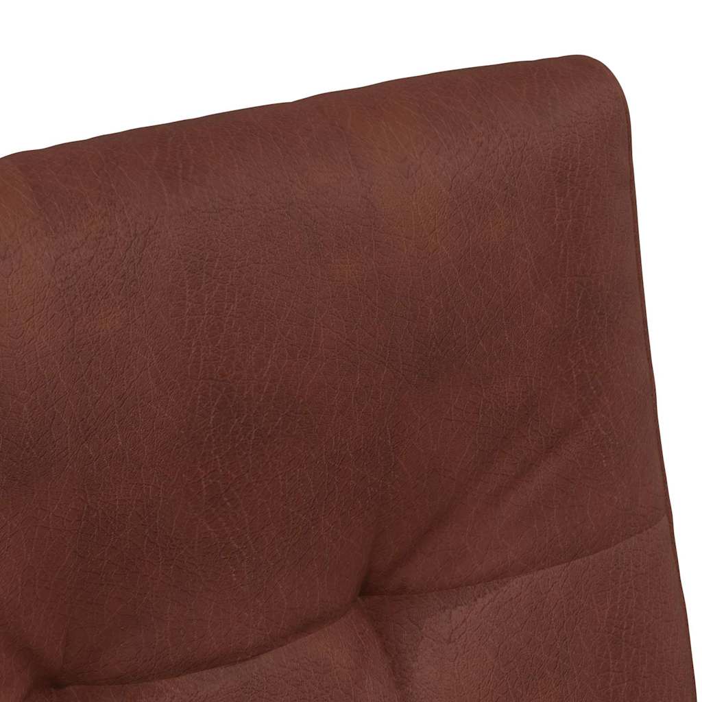 Valgomojo Kėdės su Ratukais 2 pcs Blizgiai ruda 58 x 67 x 97 cm