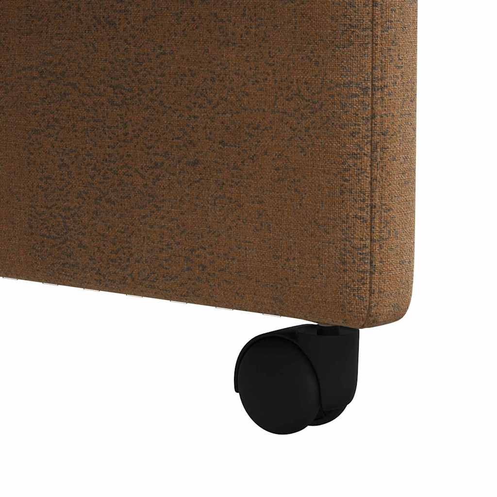 Valgomojo Kėdės su Ratukais 2 pcs Ruda 57 x 67 x 98 cm