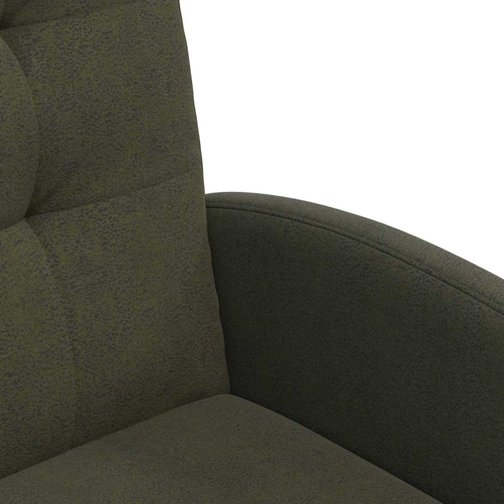 Valgomojo Kėdės su Ratukais 2 pcs Armijos žalia 58 x 67 x 97 cm
