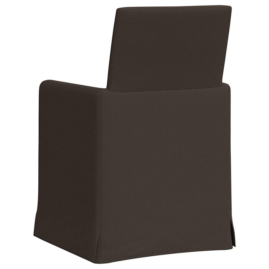 Valgomojo kėdės 2 pcs Tamsiai pilka 57 x 67 x 95 cm Linas