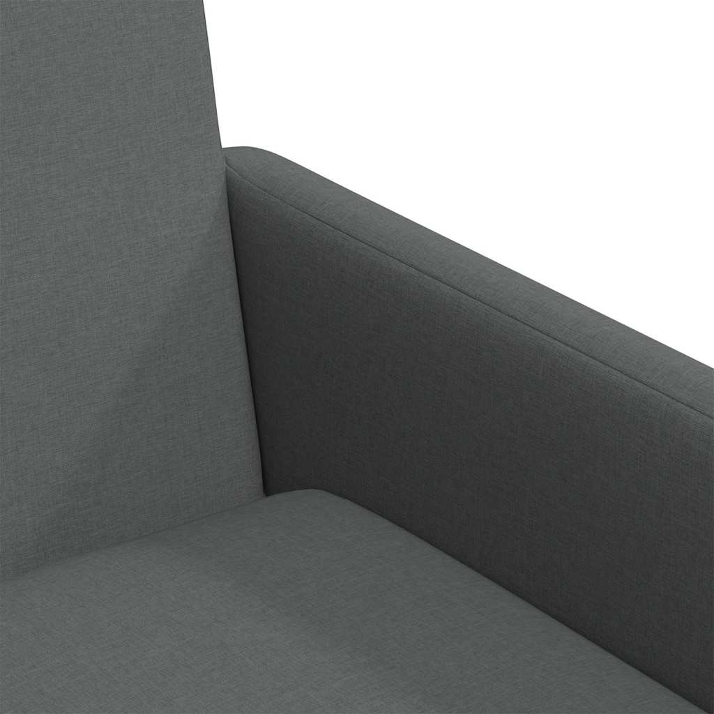 Valgomojo kėdės 2 pcs Tamsiai pilka 57 x 67 x 95 cm audinys