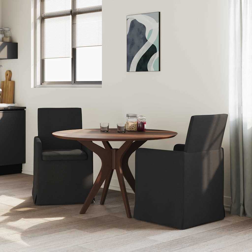 Valgomojo kėdės 2 pcs Juoda 57 x 67 x 95 cm audinys