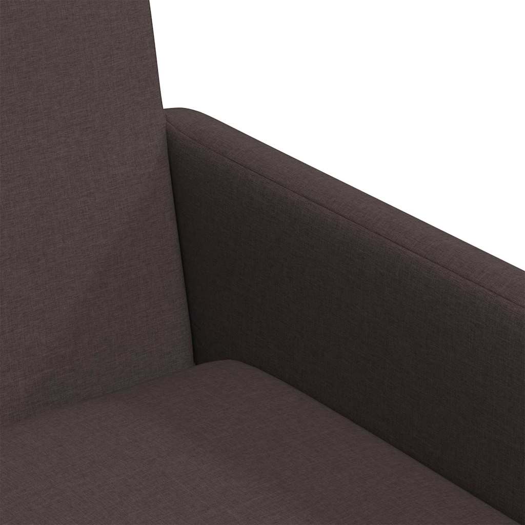 Valgomojo kėdės 2 pcs Tamsiai ruda 57 x 67 x 95 cm audinys