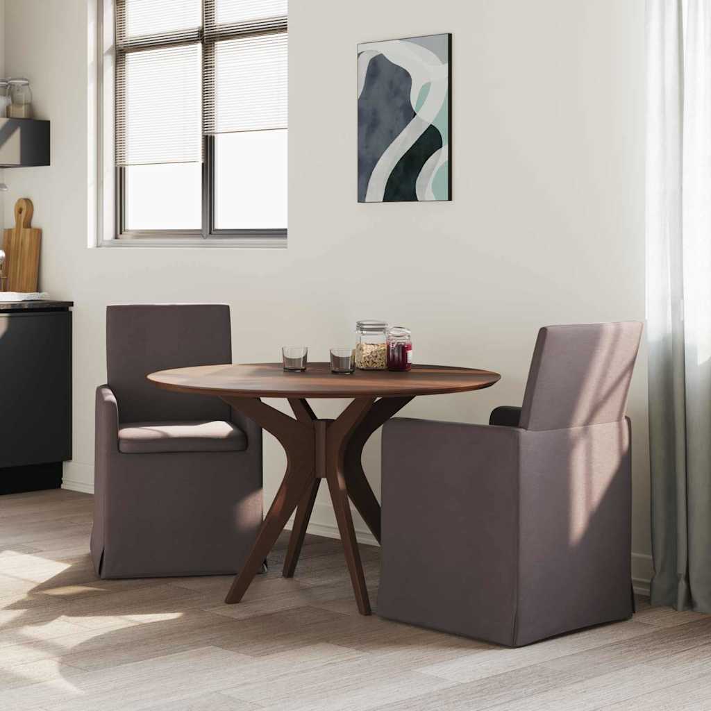 Valgomojo kėdės 2 pcs Tamsiai ruda 57 x 67 x 95 cm audinys