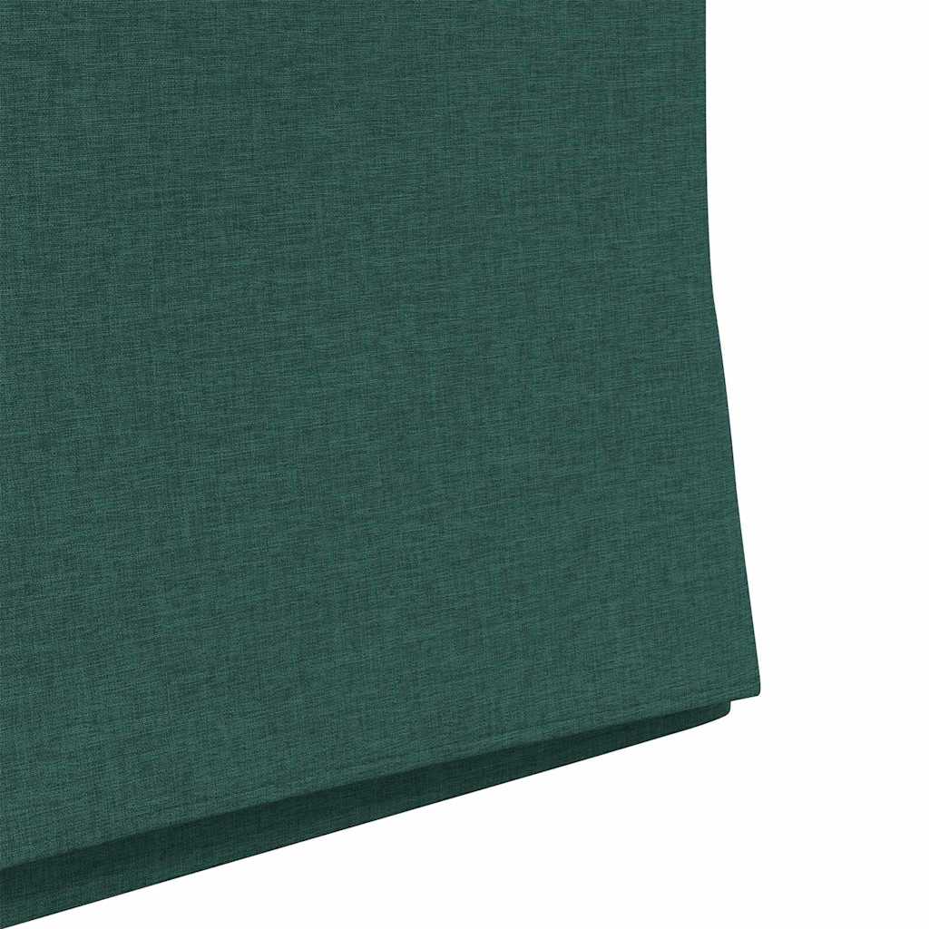 Valgomojo kėdės 2 pcs Tamsiai žalia 57 x 67 x 95 cm audinys