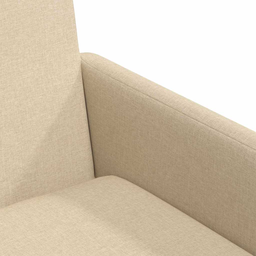 Valgomojo kėdės 2 pcs Kreminė 57 x 67 x 95 cm audinys