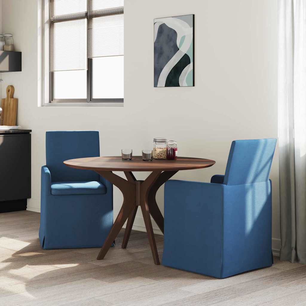 Ēdamistabas krēsli 2 gab. zili 57 x 67 x 95 cm audums