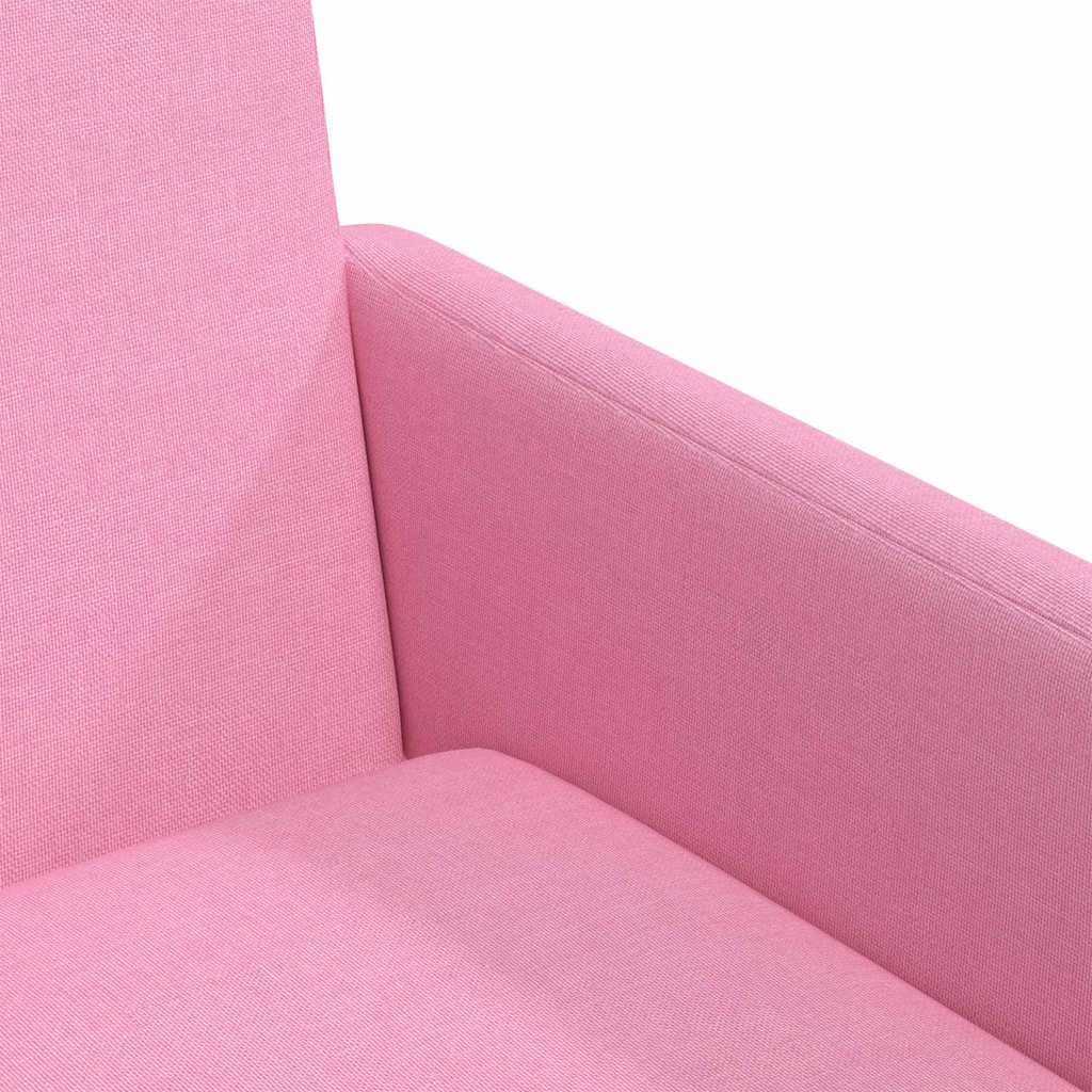 Valgomojo kėdės 2 pcs Rožinė 57 x 67 x 95 cm audinys