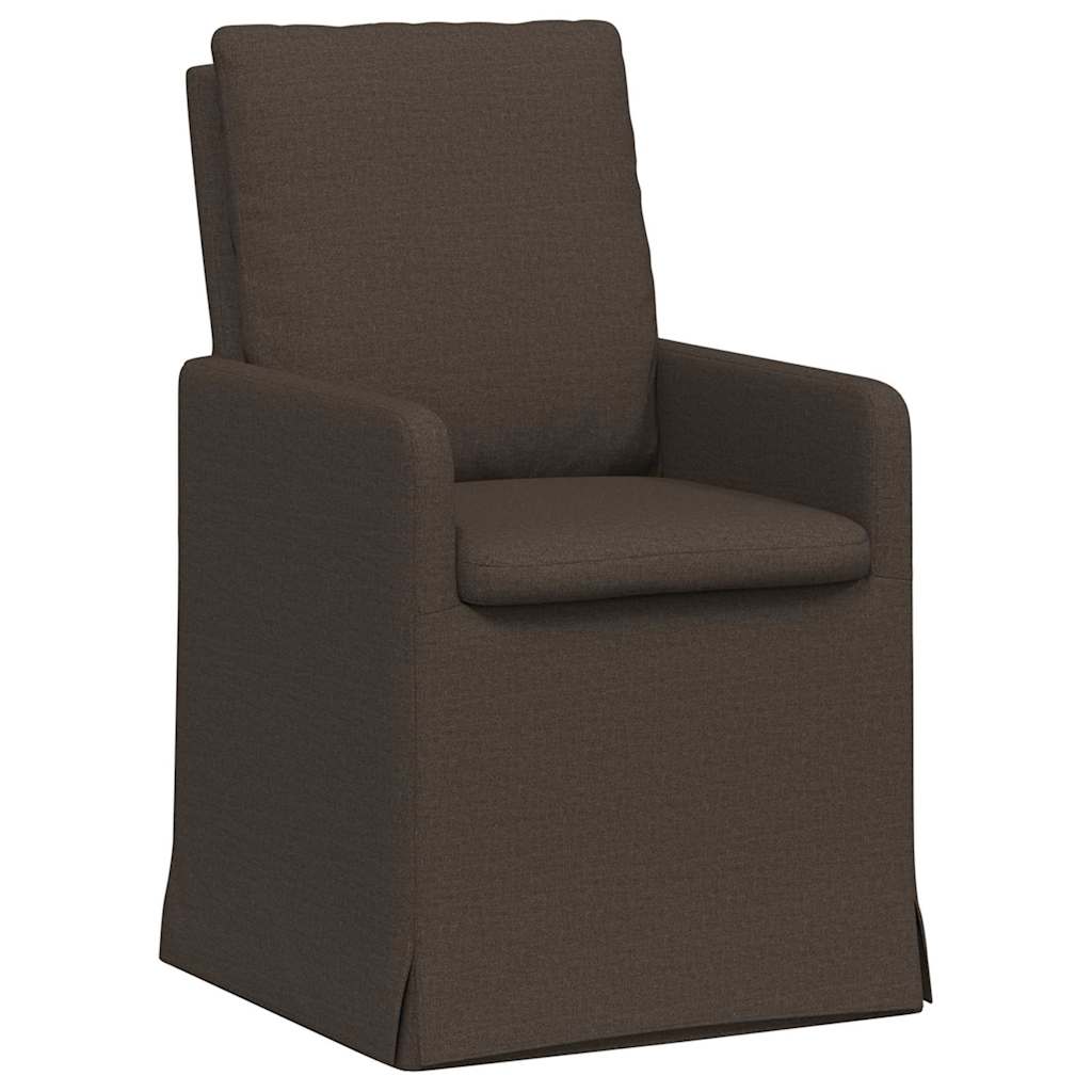 Valgomojo kėdės 2 pcs Tamsiai pilka 57 x 67 x 98 cm Linas