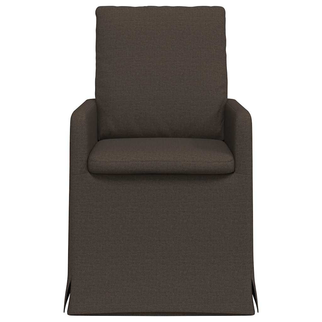 Valgomojo kėdės 2 pcs Tamsiai pilka 57 x 67 x 98 cm Linas