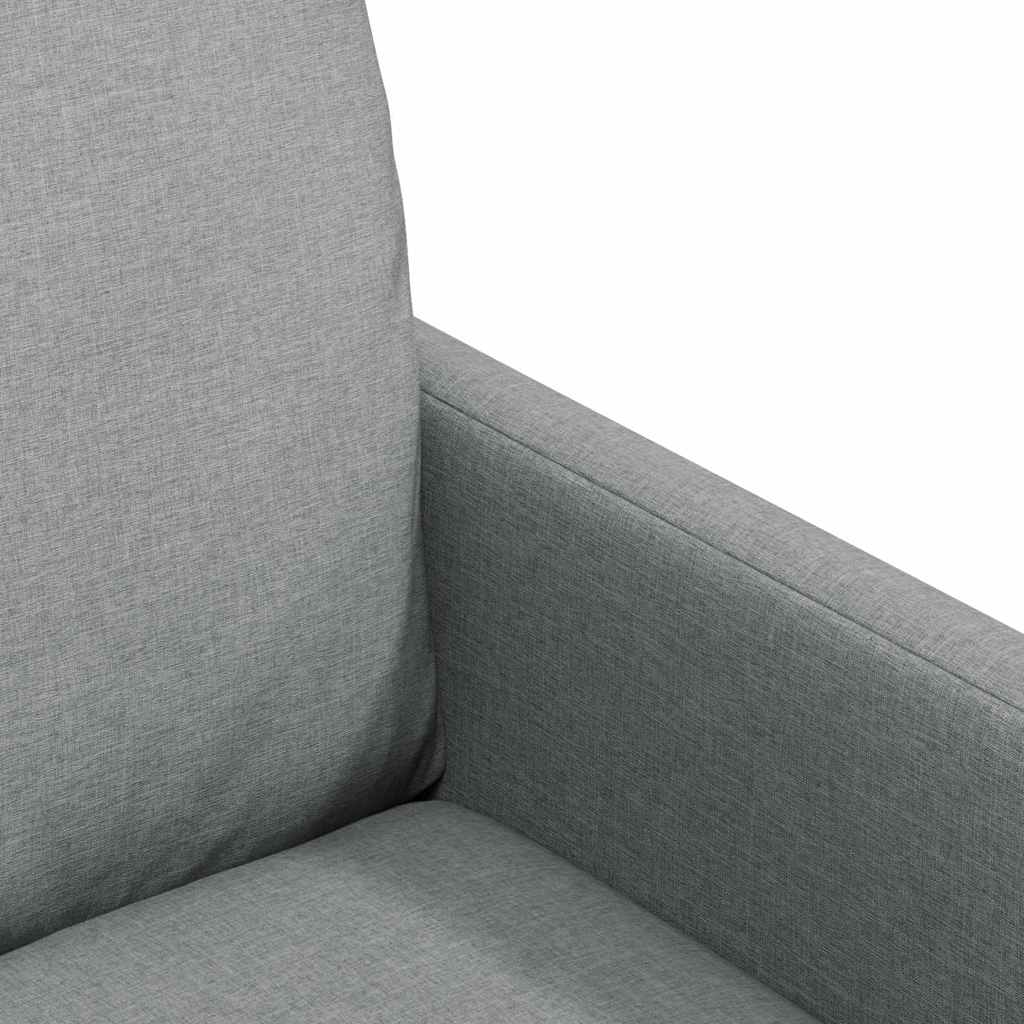 Valgomojo kėdės 2 pcs Šviesiai pilka 57 x 67 x 98 cm audinys