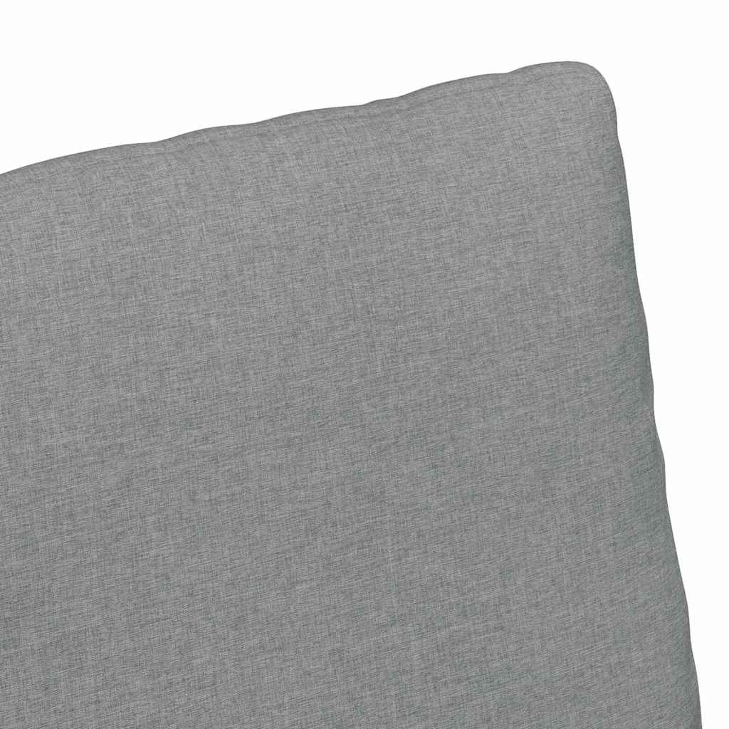 Valgomojo kėdės 2 pcs Šviesiai pilka 57 x 67 x 98 cm audinys