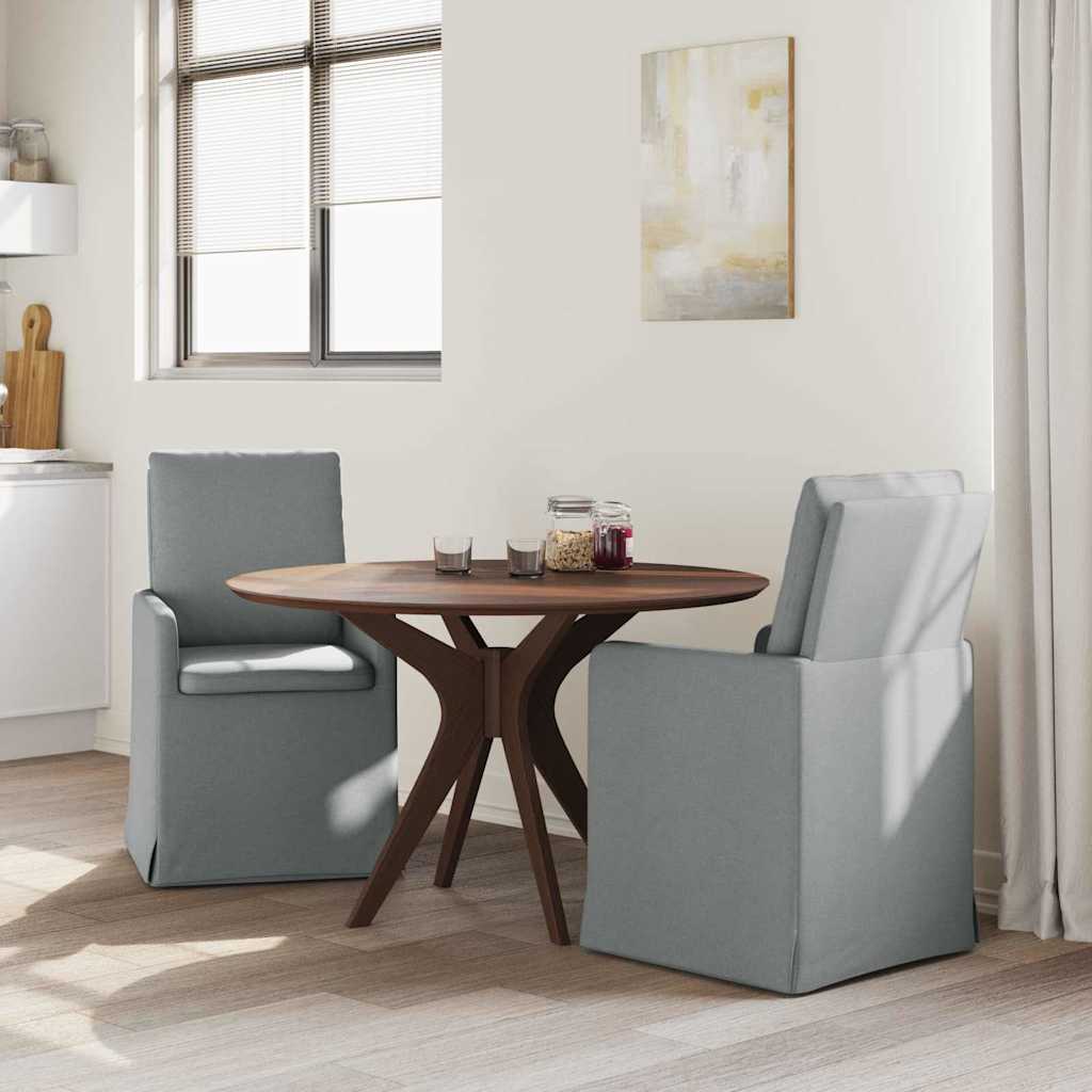 Valgomojo kėdės 2 pcs Šviesiai pilka 57 x 67 x 98 cm audinys