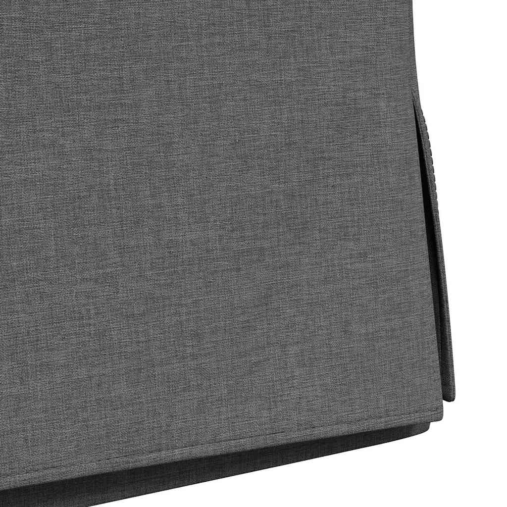 Valgomojo kėdės 2 pcs Tamsiai pilka 57 x 67 x 98 cm audinys