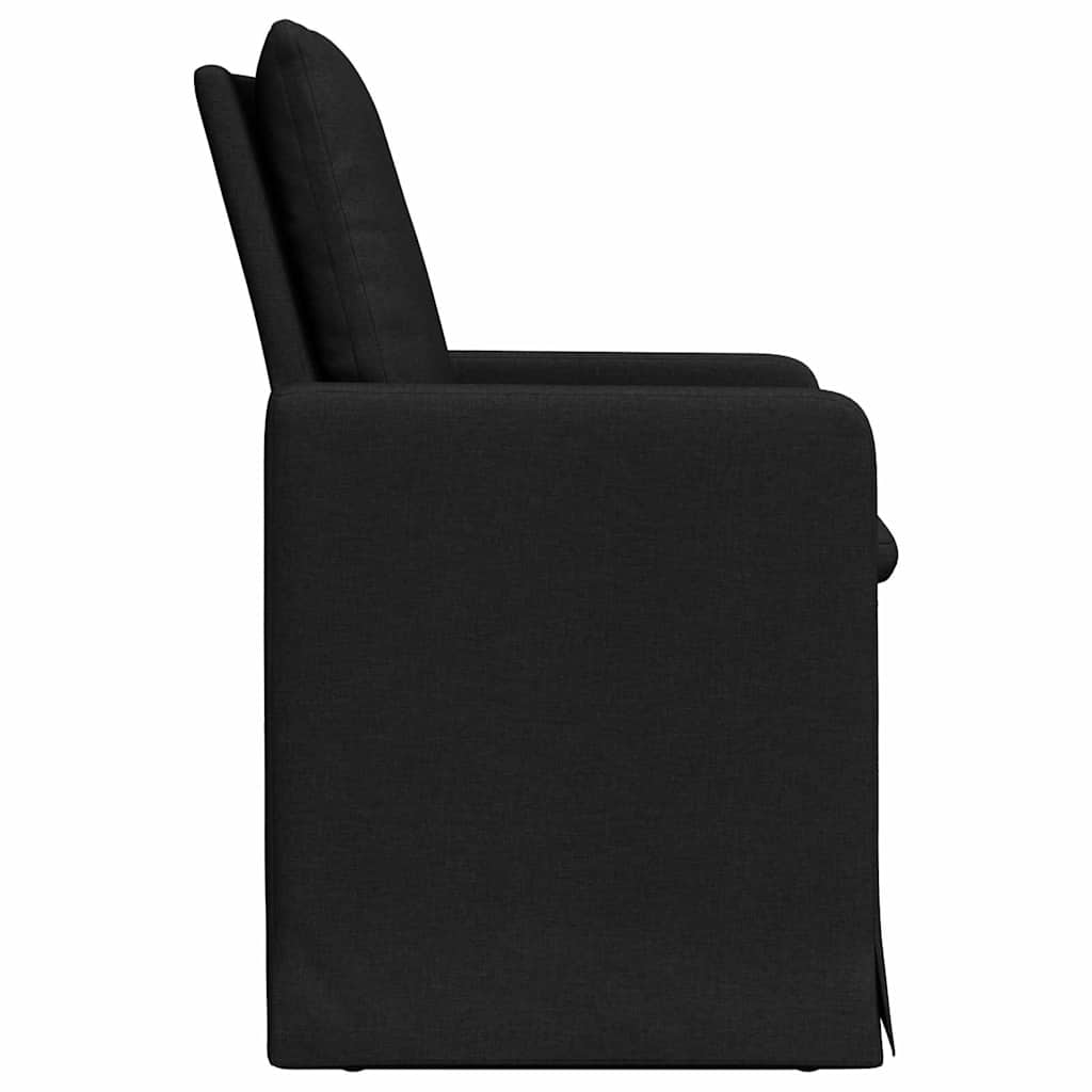 Valgomojo kėdės 2 pcs Juoda 57 x 67 x 98 cm audinys