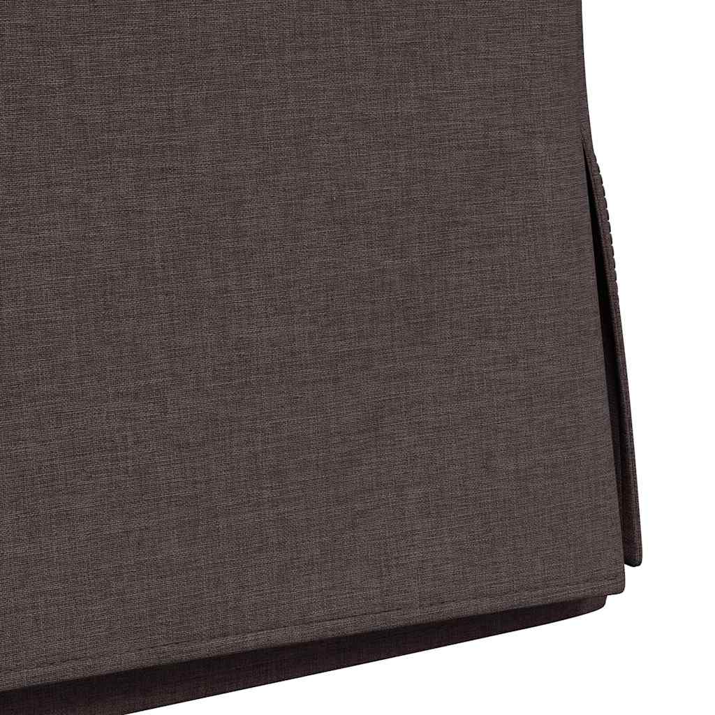 Valgomojo kėdės 2 pcs Tamsiai ruda 57 x 67 x 98 cm audinys