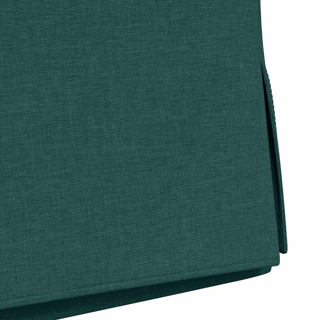 Valgomojo kėdės 2 pcs Tamsiai žalia 57 x 67 x 98 cm audinys