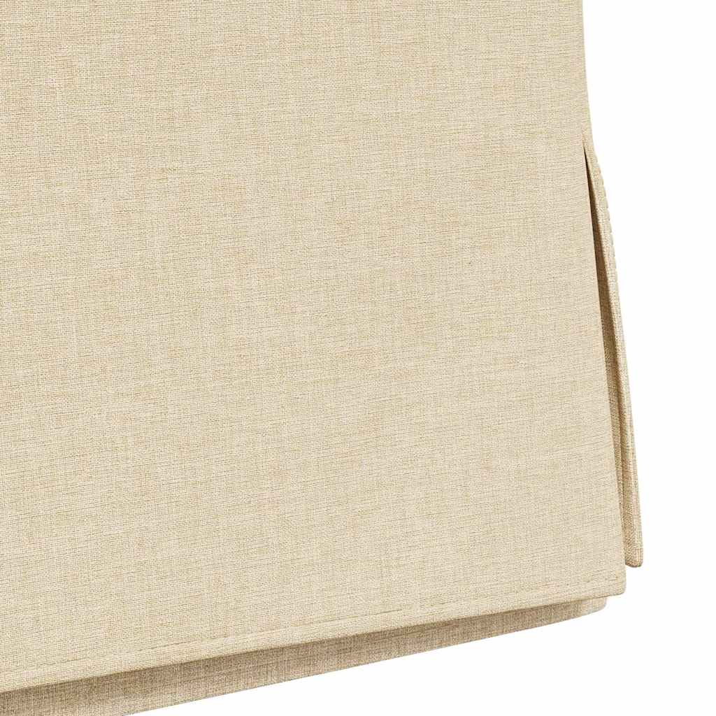 Valgomojo kėdės 2 pcs Kreminė 57 x 67 x 98 cm audinys