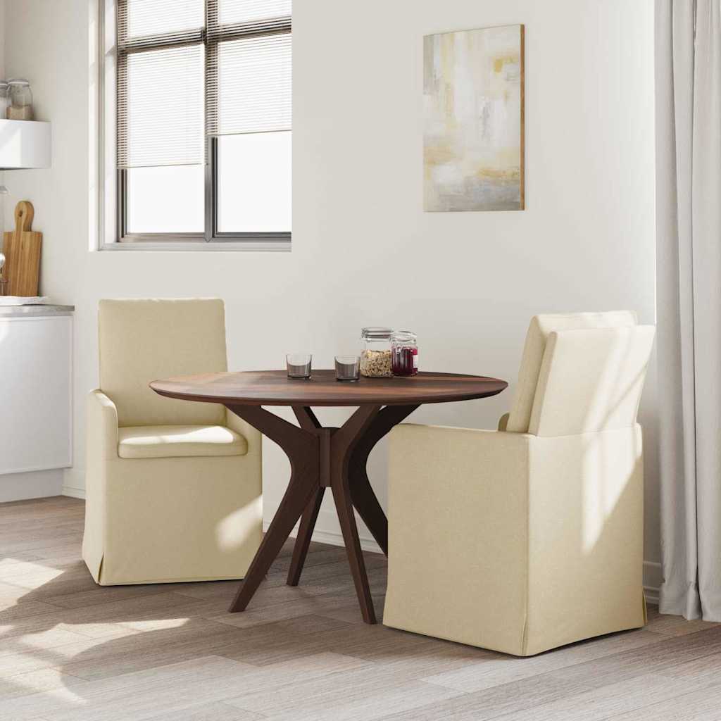 Valgomojo kėdės 2 pcs Kreminė 57 x 67 x 98 cm audinys