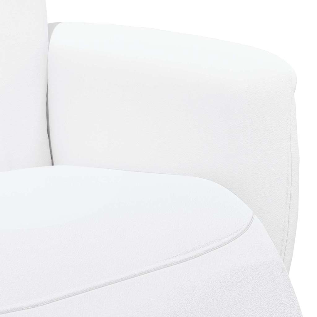 Massage Recliner White 71 x 90 x 105 cm