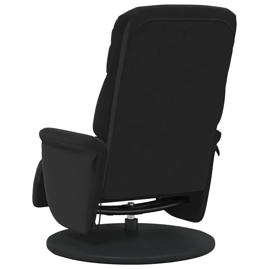 Masāžas atpūtas krēsls Melns 91 x 71 x 105.5 cm Samts