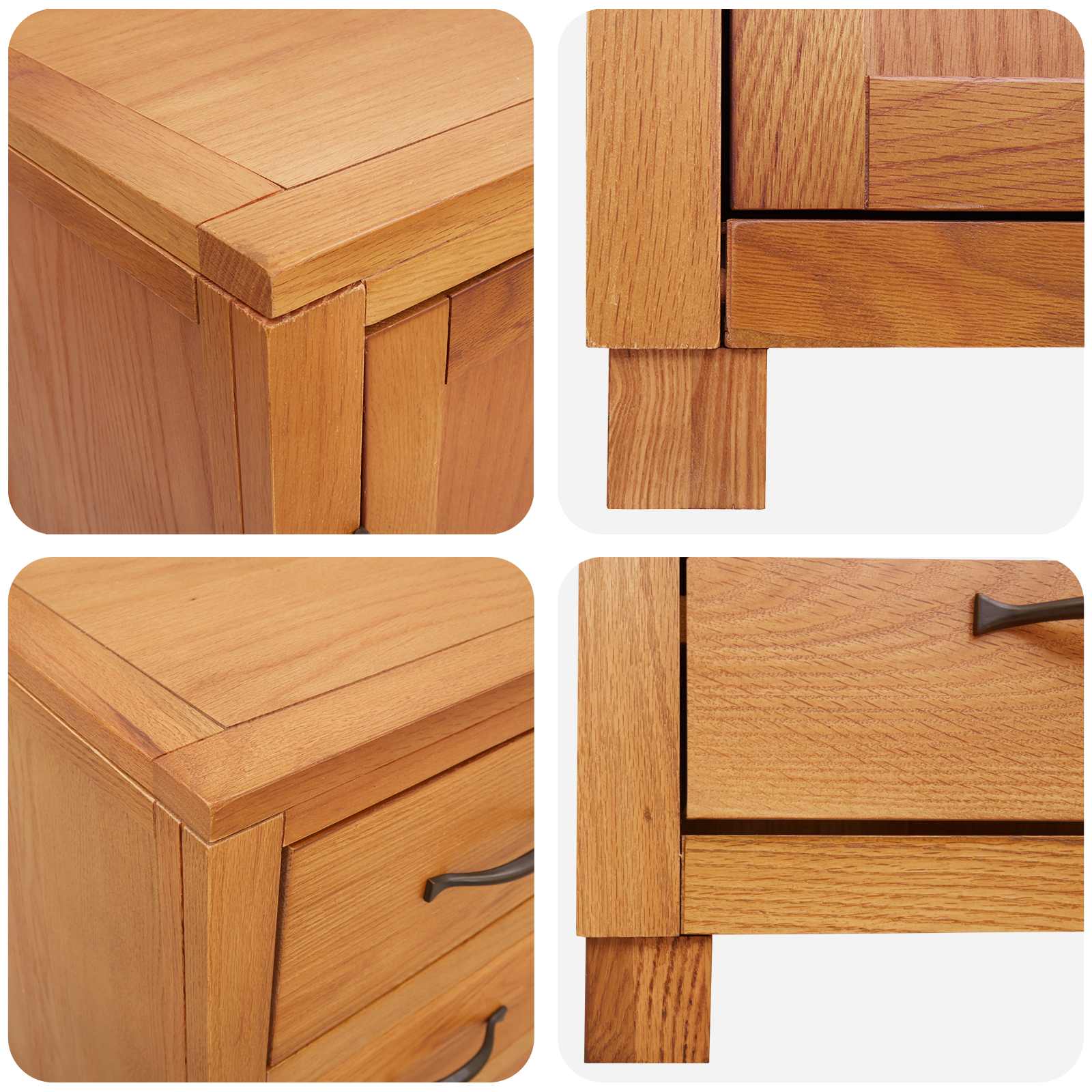 Storage Furniture Set with Drawers Brown Engineered Wood