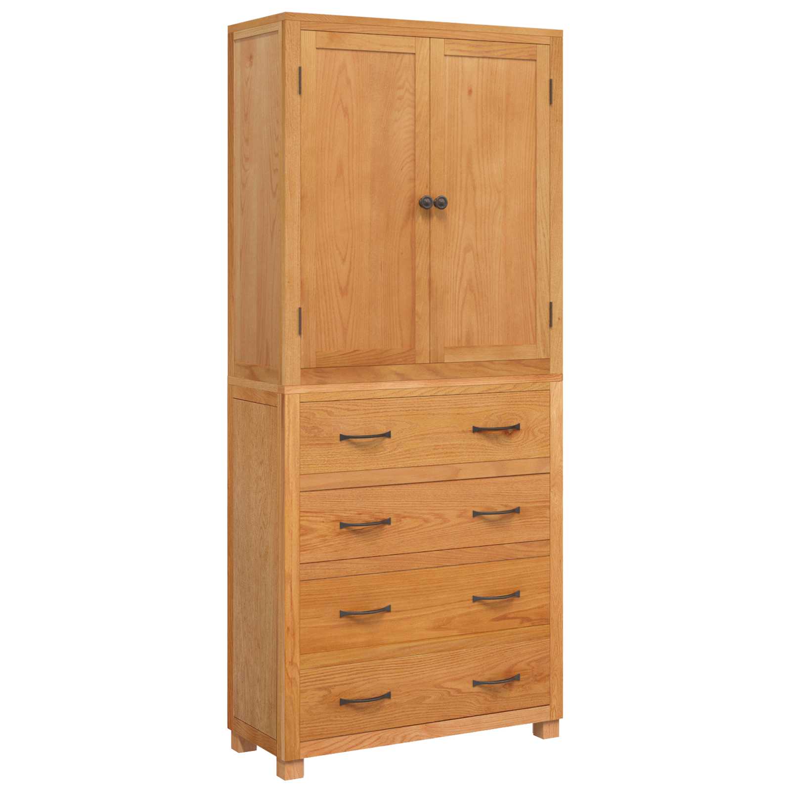 Storage Furniture Set with Drawers Brown Engineered Wood