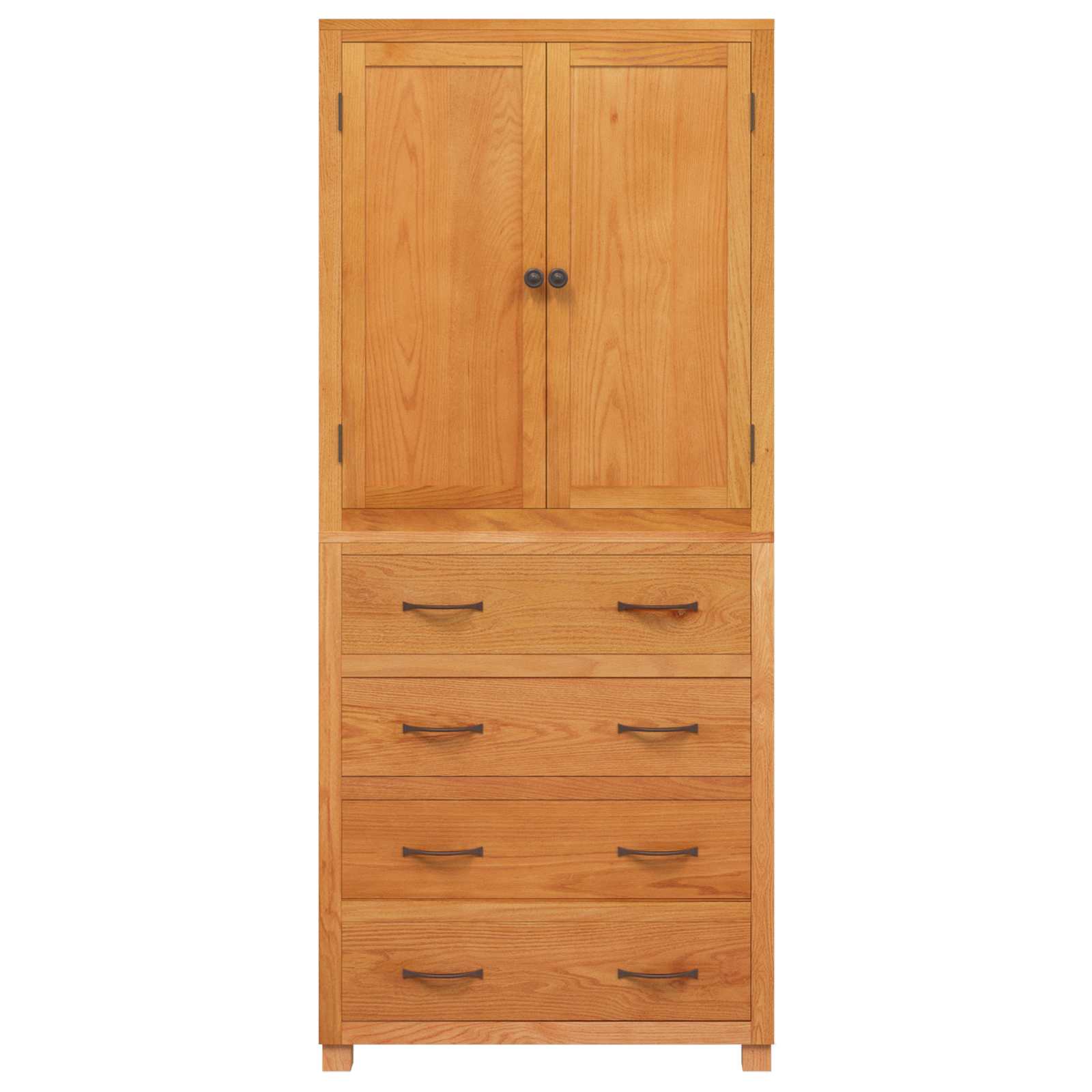 Storage Furniture Set with Drawers Brown Engineered Wood