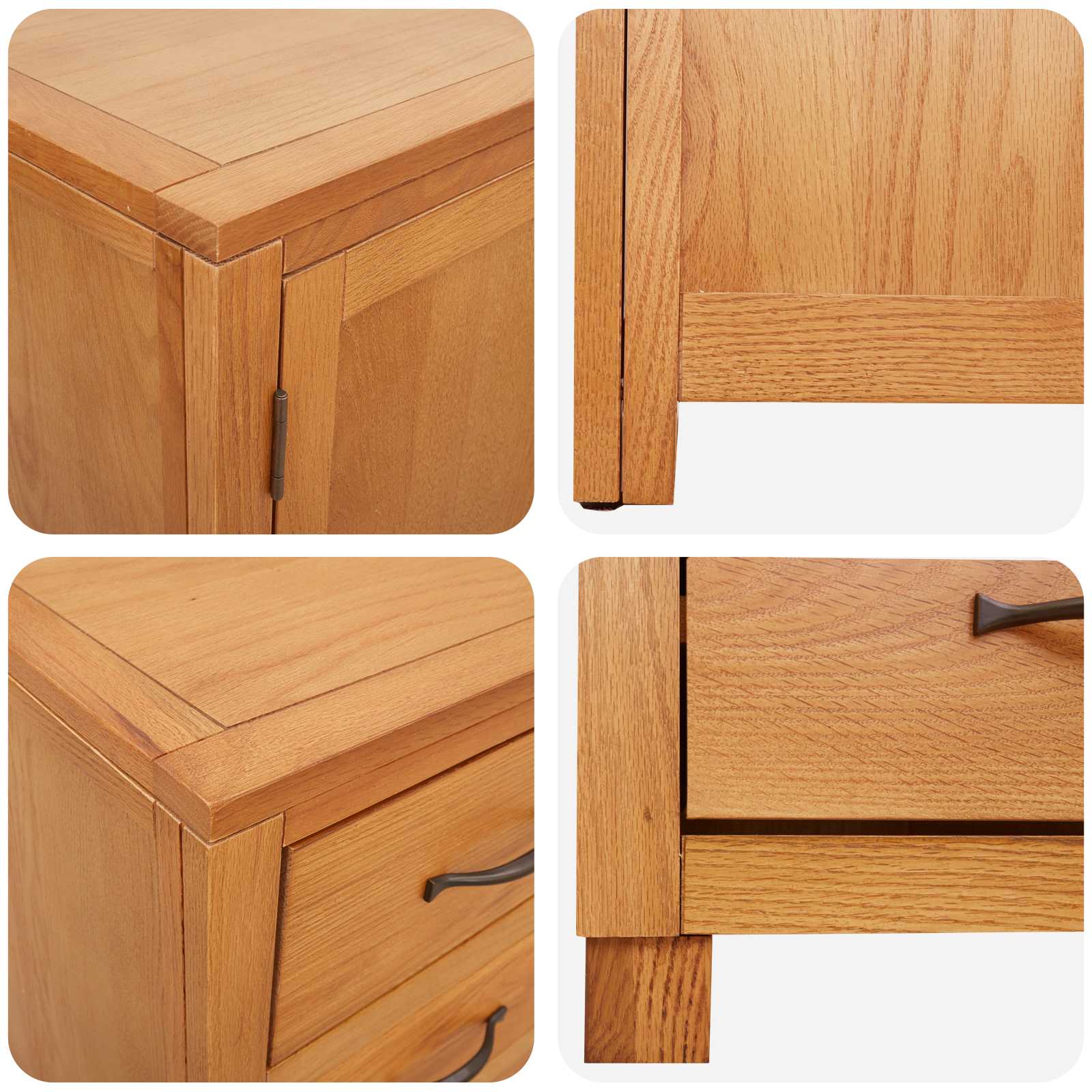 Storage Furniture Set with Drawers Brown Engineered Wood