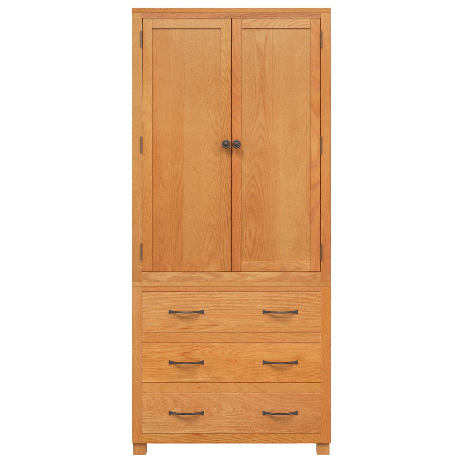 Storage Furniture Set with Drawers Brown Engineered Wood