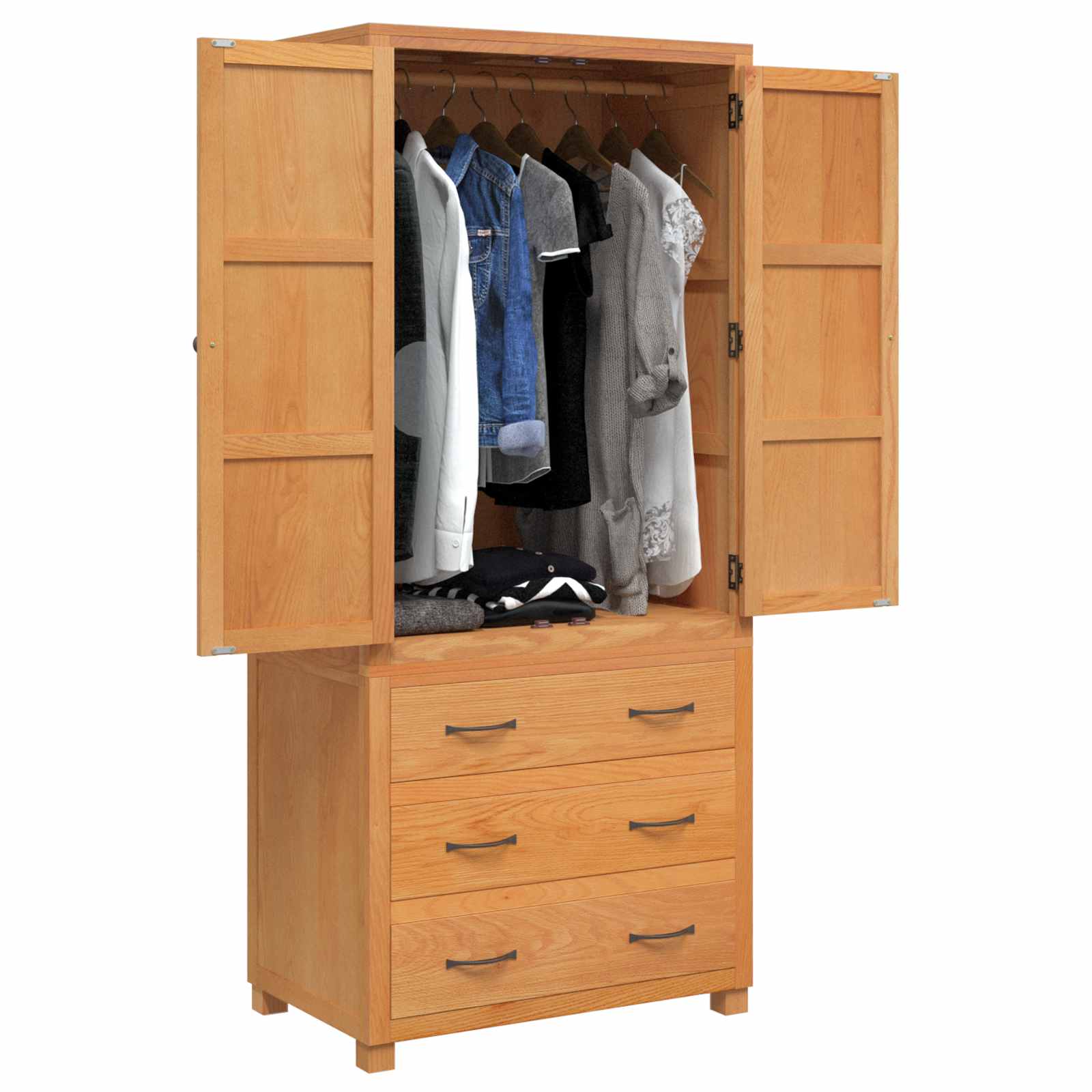 Storage Furniture Set with Drawers Brown Engineered Wood