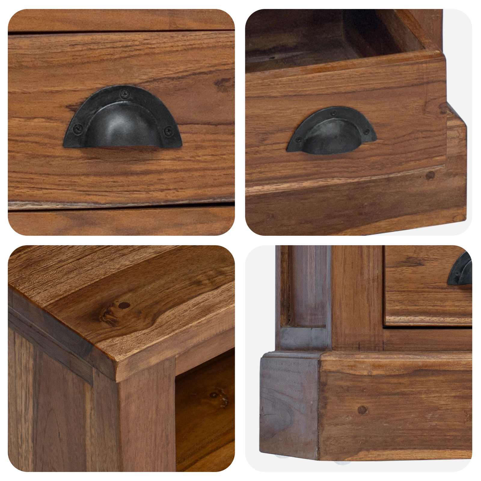 Oppbevaringsskap Ruda 60 x 30 x 60 cm Kieto teka medžio