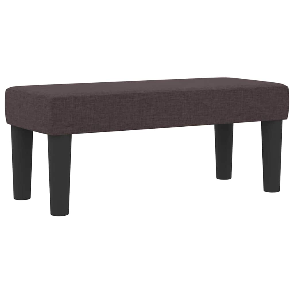 Kiemas lova su čiužiniu Tamsiai ruda 90 x 200 cm audinys