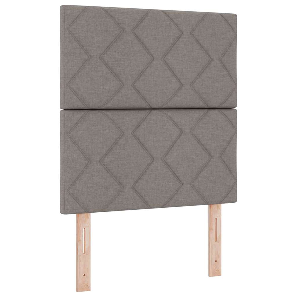 Kiemas lova su čiužiniu su galvūgalio Taupe 80 x 200 cm audinys