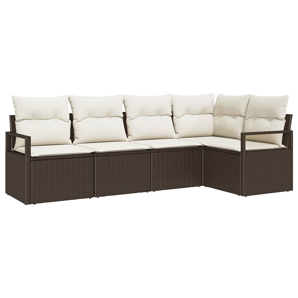 5-piece garden sofa set with cushions