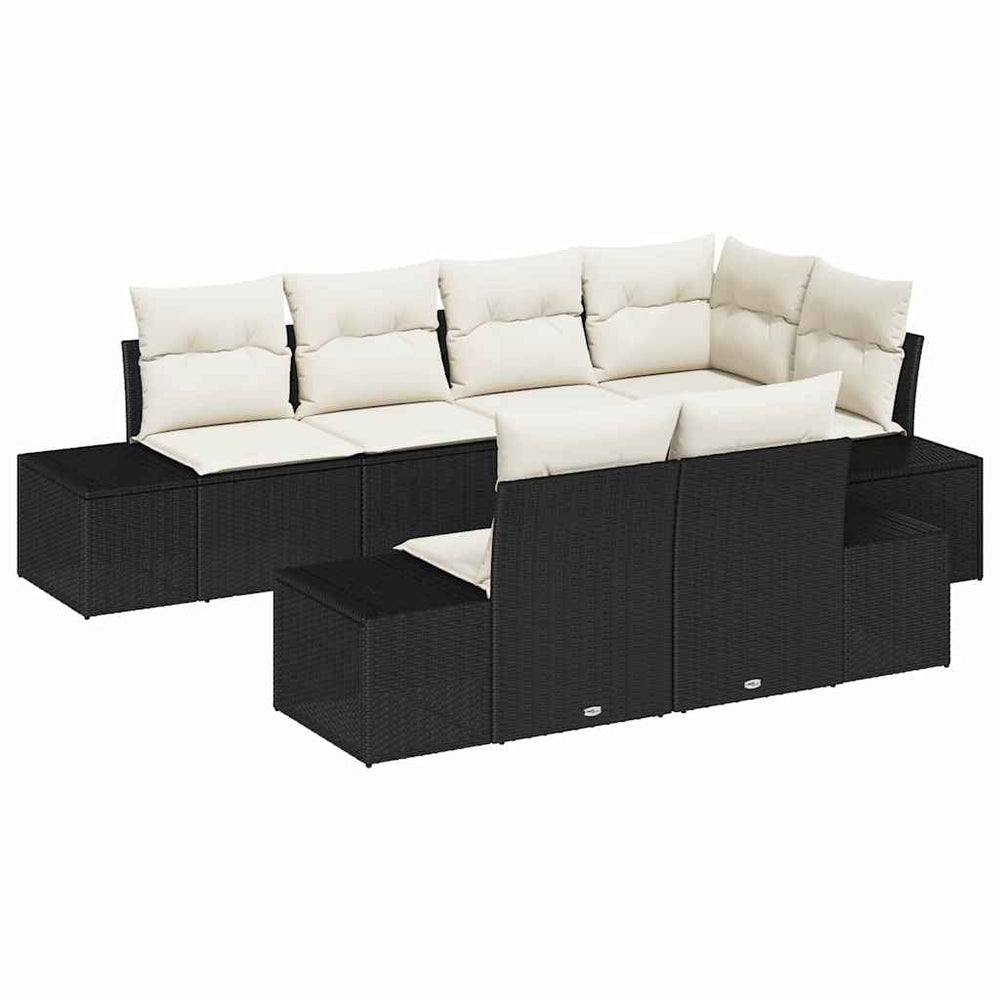 7-piece garden sofa set with cushions