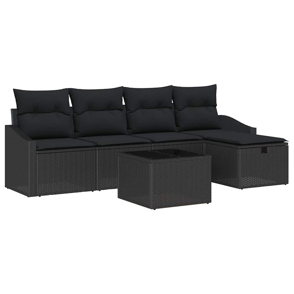 Sofos komplektas su pagalve 6 pcs poliratanas