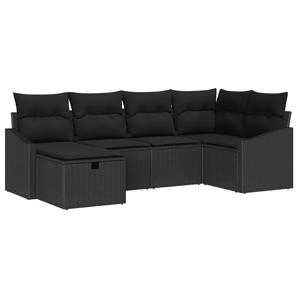 Sofos komplektas su pagalve 7 pcs poliratanas