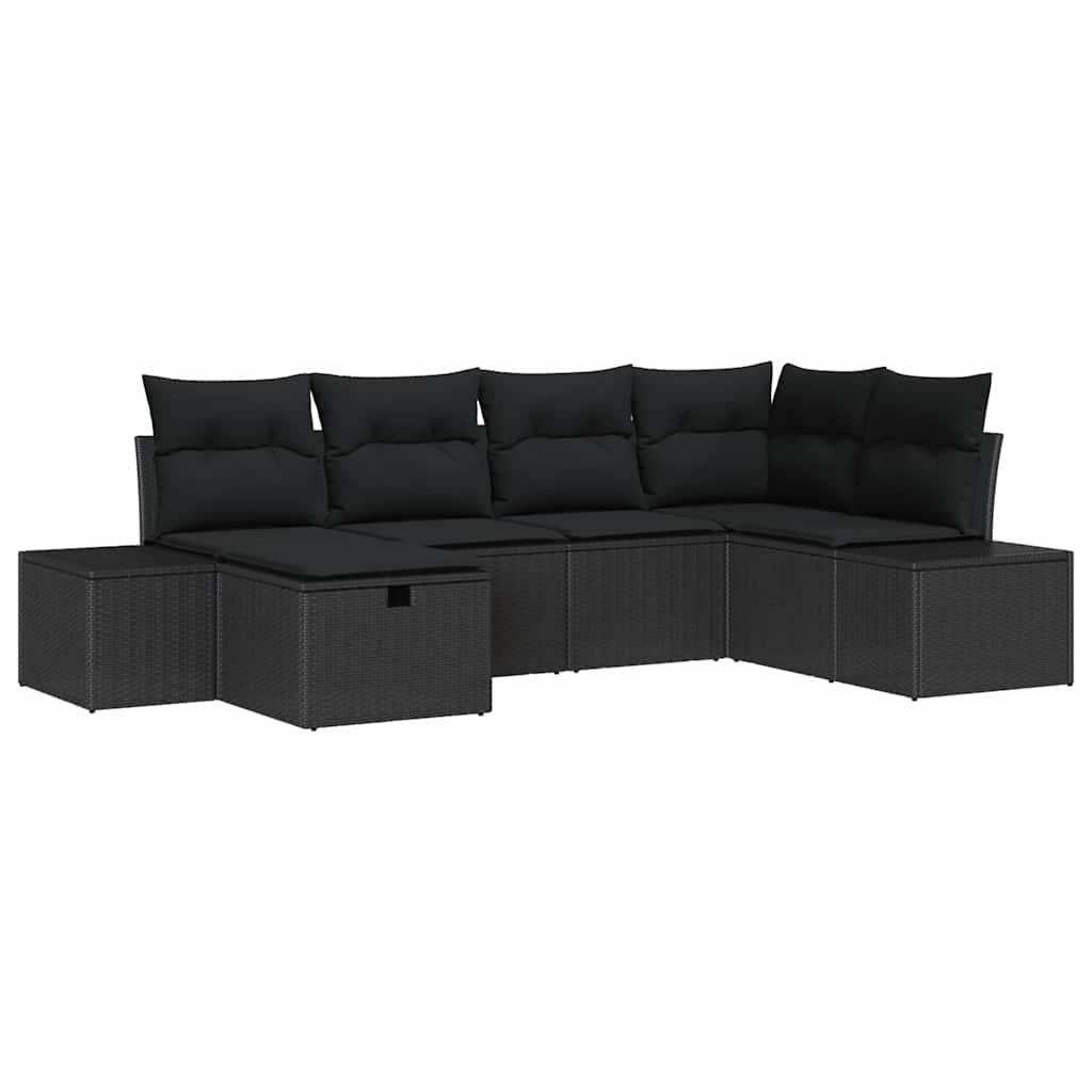 Sofos komplektas su pagalve 6 pcs poliratanas