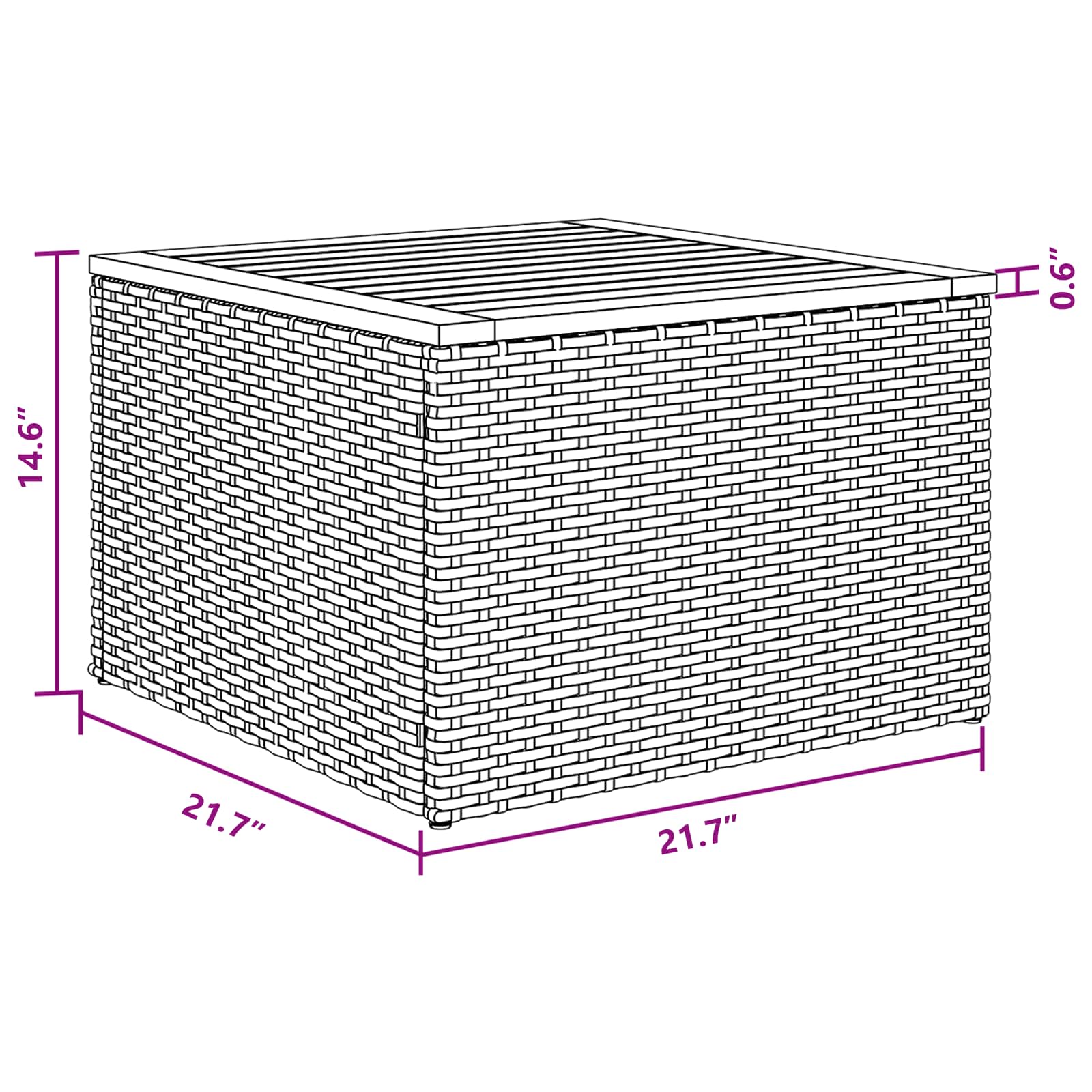 Sodo Sofų Rinkinys su pagalve 7 pcs Juoda Poli ratanas