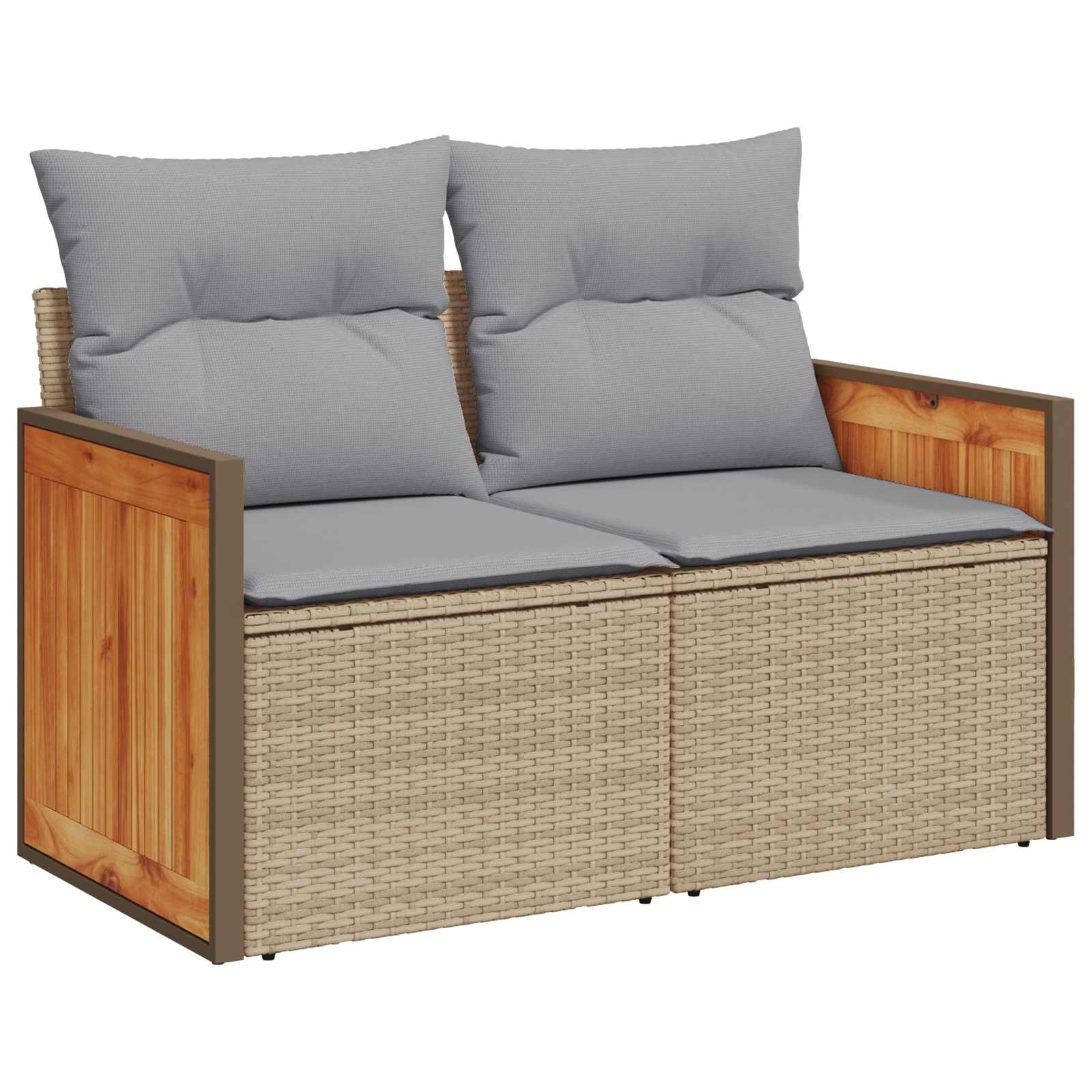 11 dalių sodo sofa rinkinys su pagalvėlėmis Kremiška Poli Ratanas Akacija