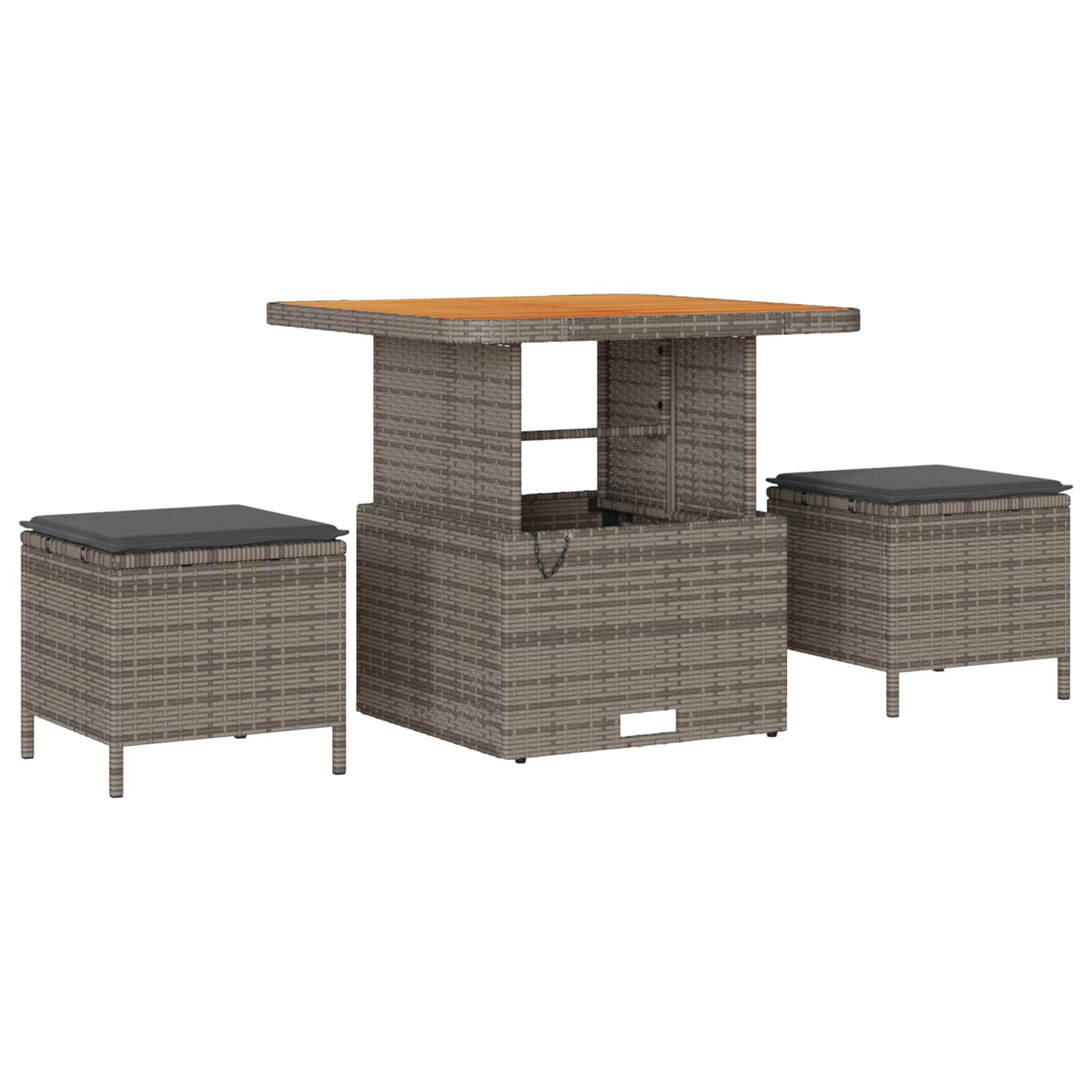 Sodo Sofų Rinkinys su pagalve 13 pcs Pilka