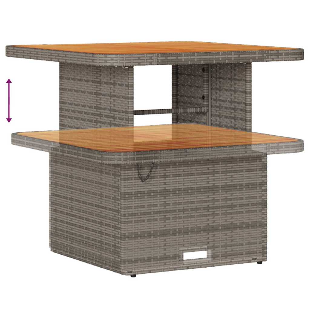 Sodo Sofų Rinkinys su pagalve su saugykla 9 pcs Pilka