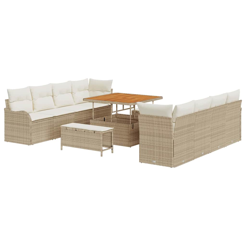 Sodo Sofų Rinkinys 11 pcs Bežinė ir kreminė 100 x 100 x 71 cm