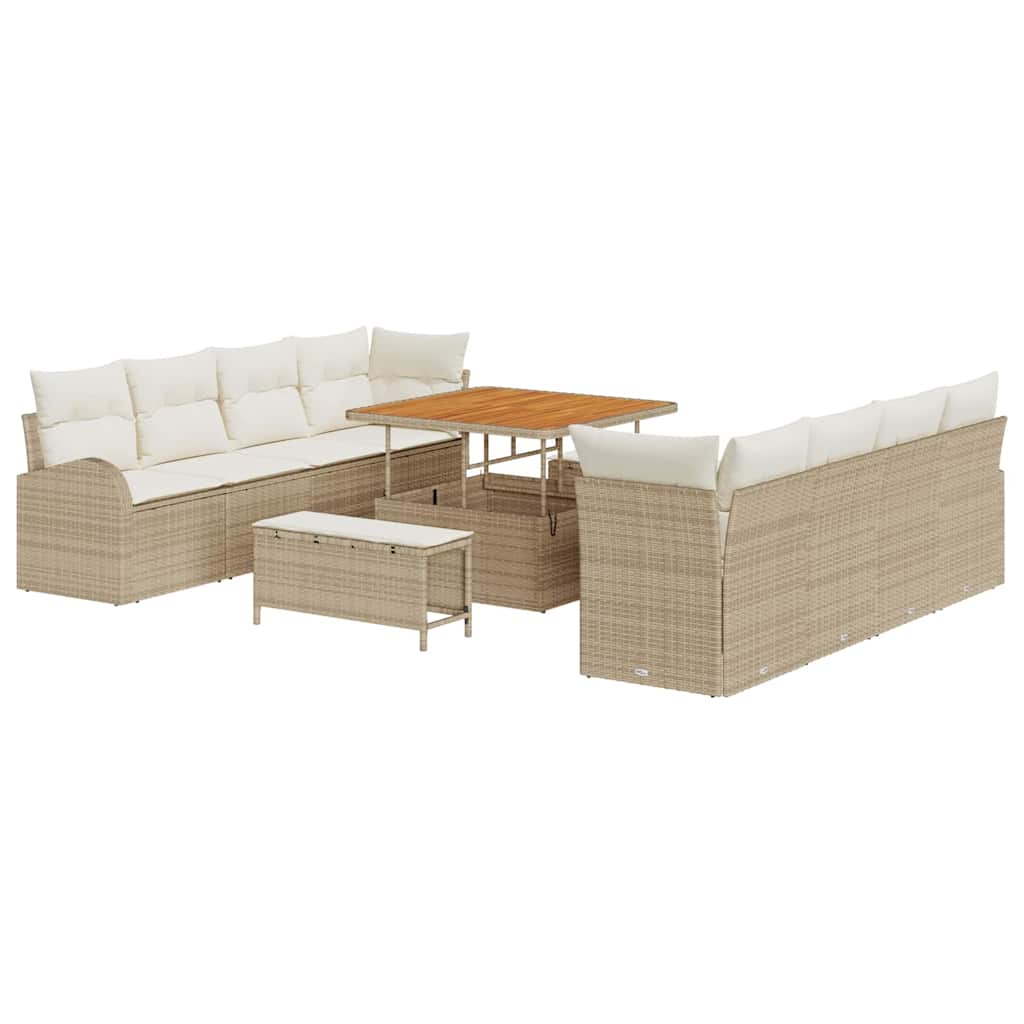 Sodo Sofų Rinkinys 11 pcs Bežinė ir kreminė 100 x 100 x 71 cm