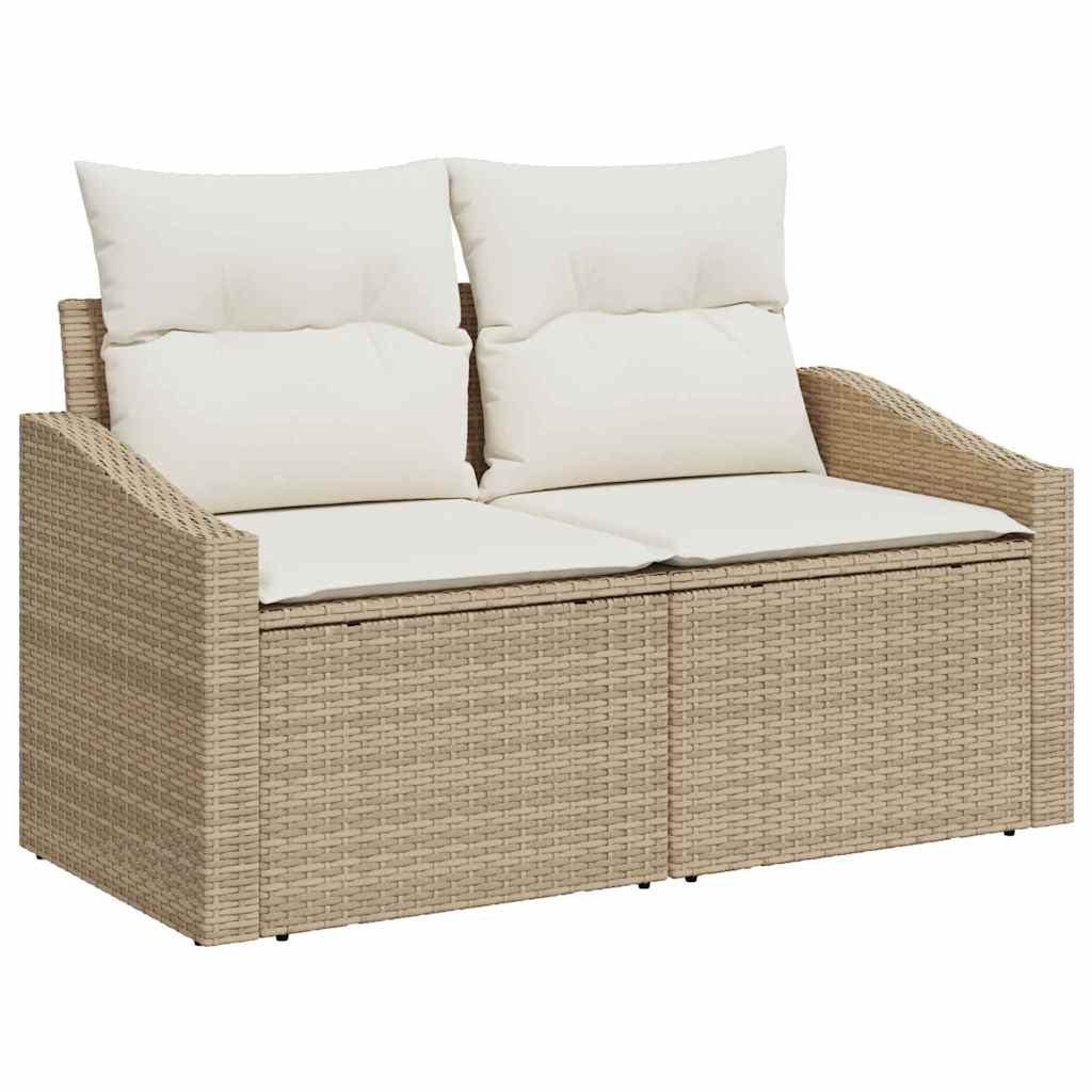 10 dalių sodo sofa rinkinys su pagalvėlėmis bežinis poli ratanas akacijos