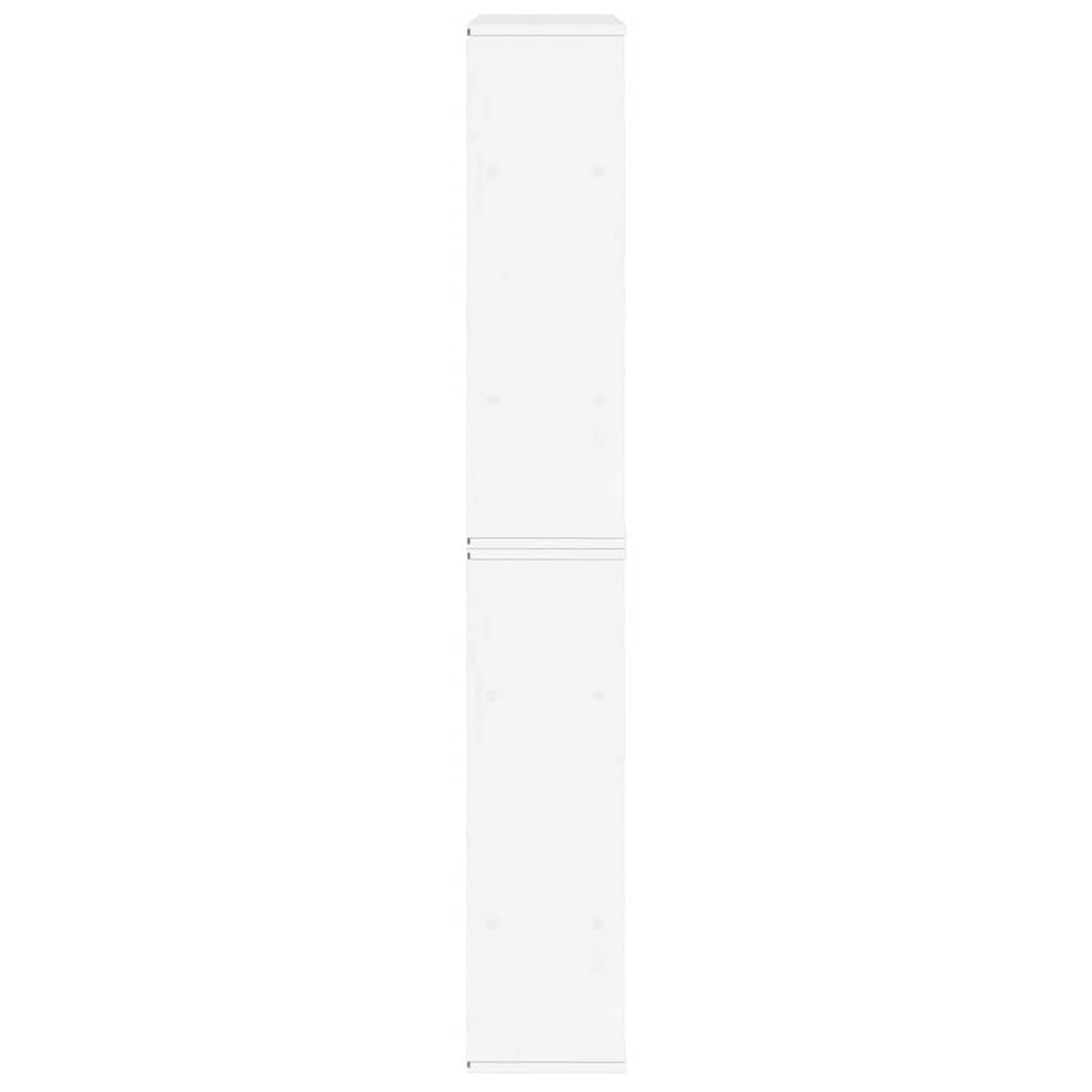 Šoninė spintelė 5 vnt ODDA, baltas, 40x24x79 cm, pušies masyvas