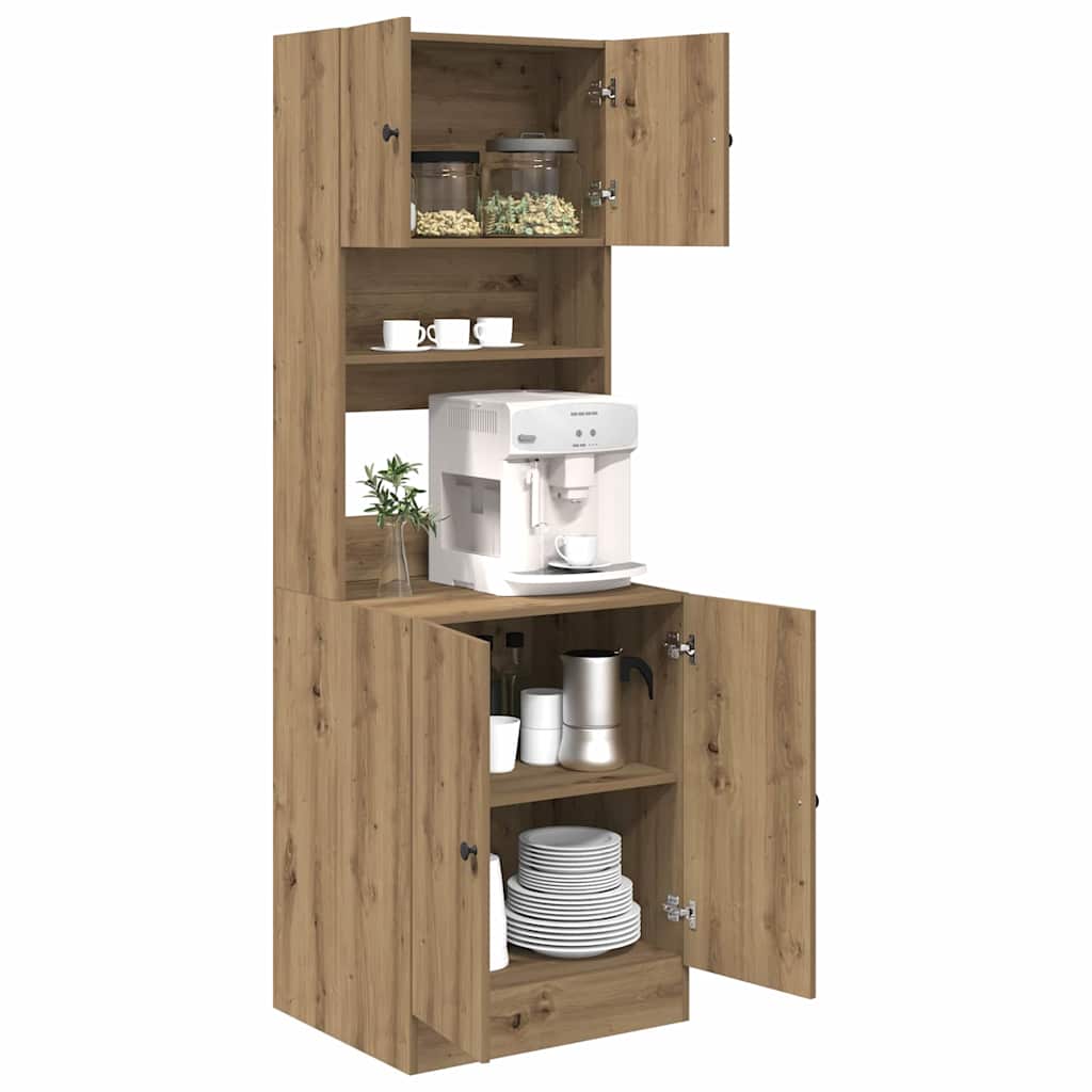 Virtuvės spintelė Amatininkų ąžuolas 60x50x180 cm inžinerinės medienos