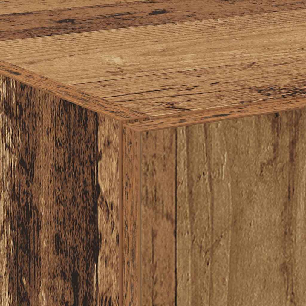 Tall cabinet from old wood 60 x 32 x 153 cm - made of particle board.