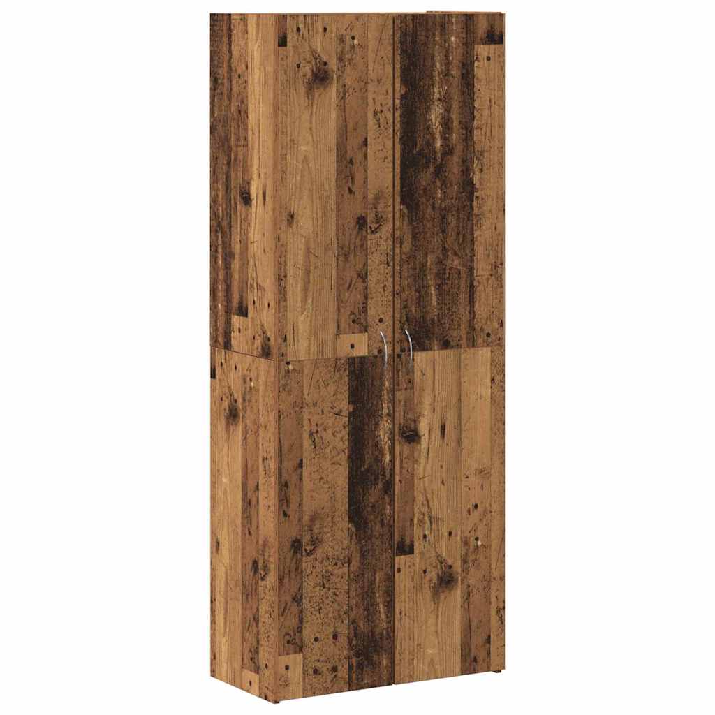 Tall cabinet from old wood 60 x 32 x 153 cm - made of particle board.